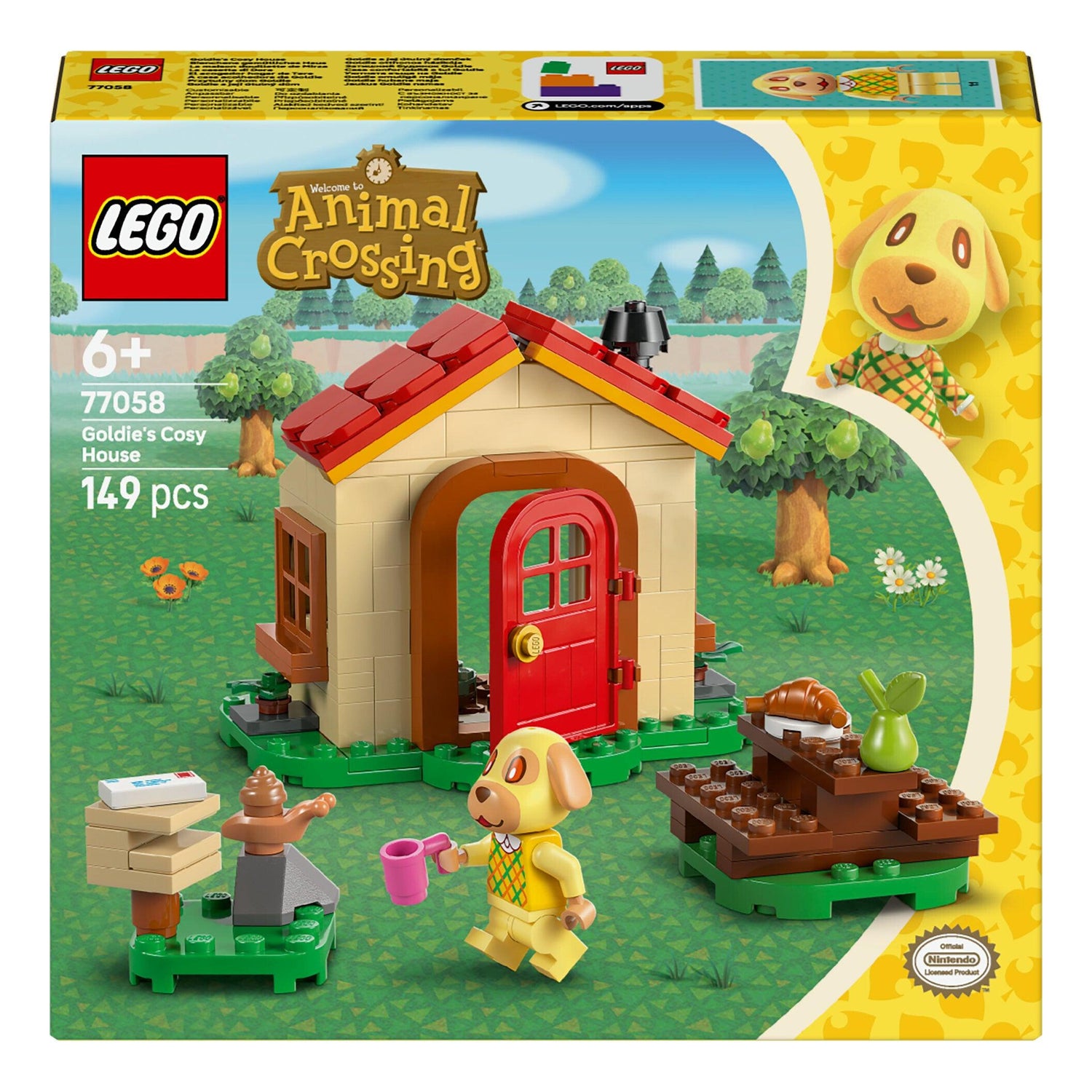 LEGO Animal Crossing - A Casa Acolhedora Da Goldie - 77058