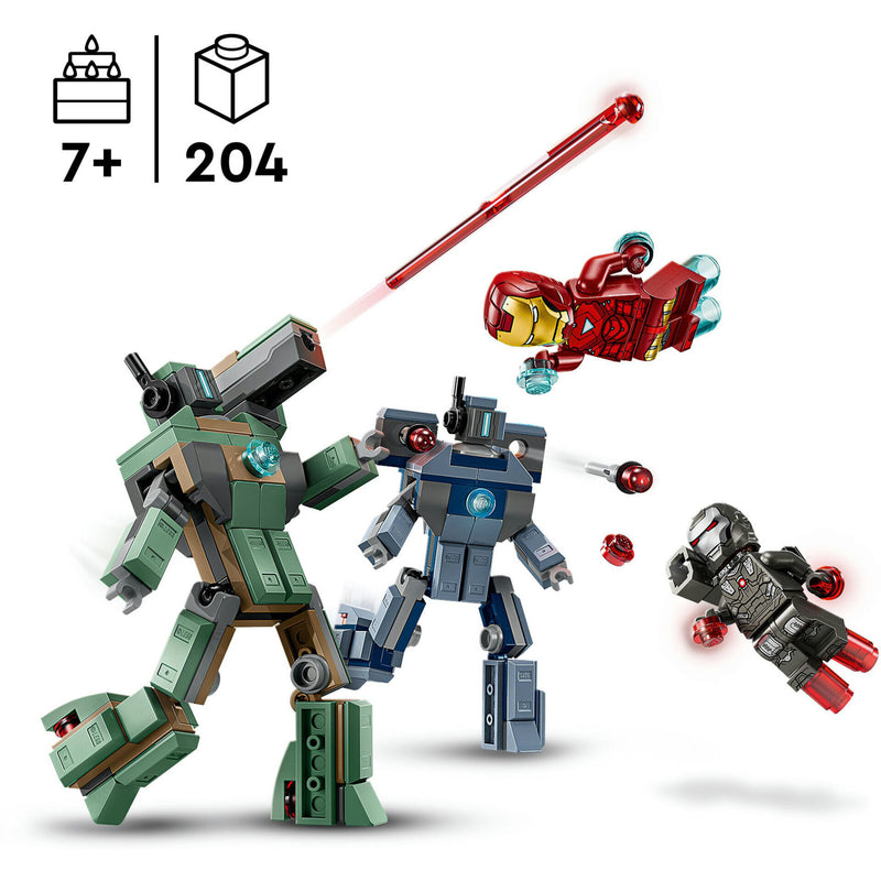 Iron Man E Máquina De Guerra Vs Drones