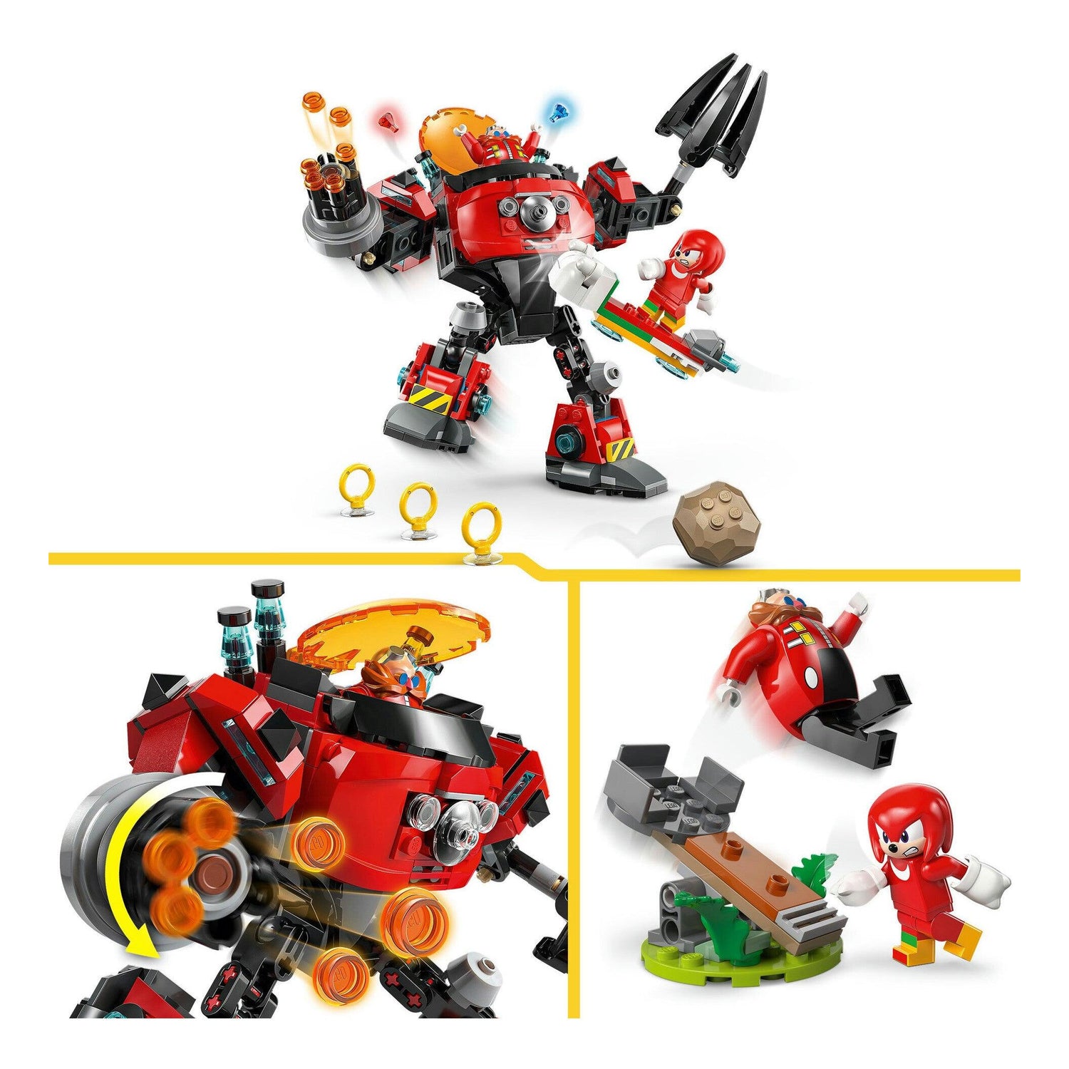LEGO Sonic The Hedgehog - Knuckles Vs Robô Egg Crusher - 77005
