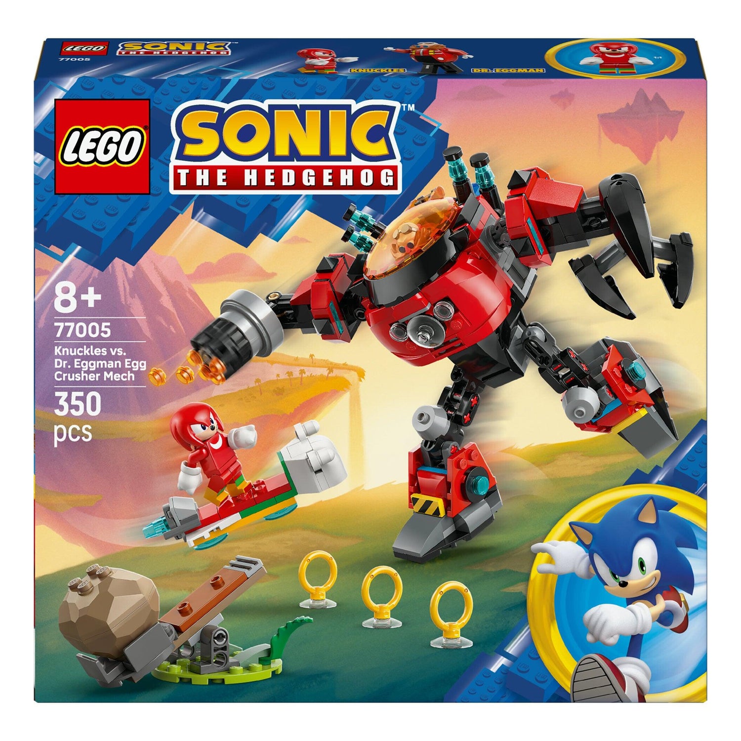 LEGO Sonic The Hedgehog - Knuckles Vs Robô Egg Crusher - 77005