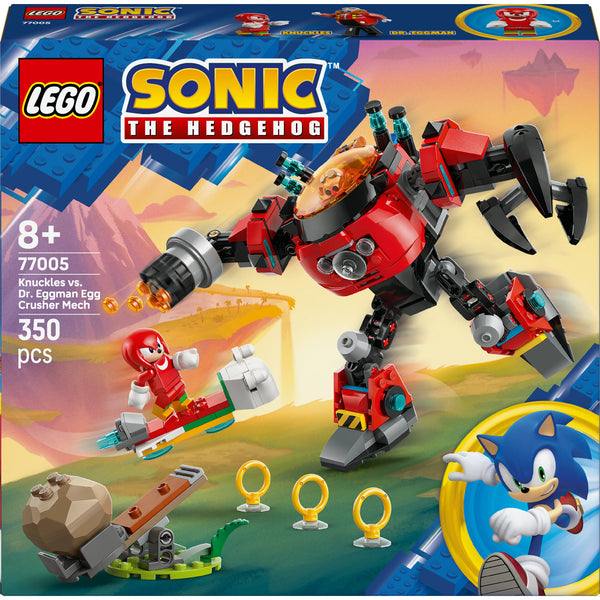 Knuckles Vs Robô Egg Crusher Lego-Sonic