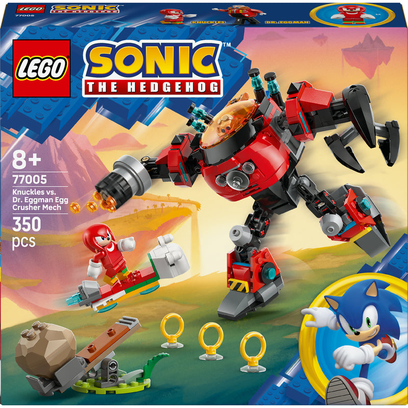 Knuckles Vs Robô Egg Crusher Lego-Sonic