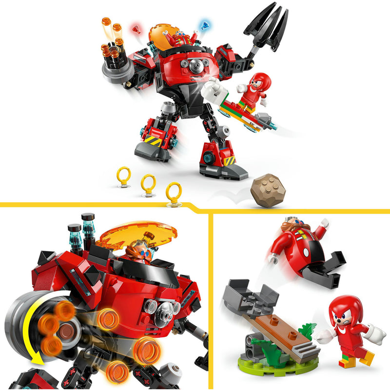 Knuckles Vs Robô Egg Crusher Lego-Sonic