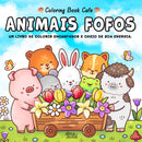 Animais Fofos de Coloring Book Cafe
