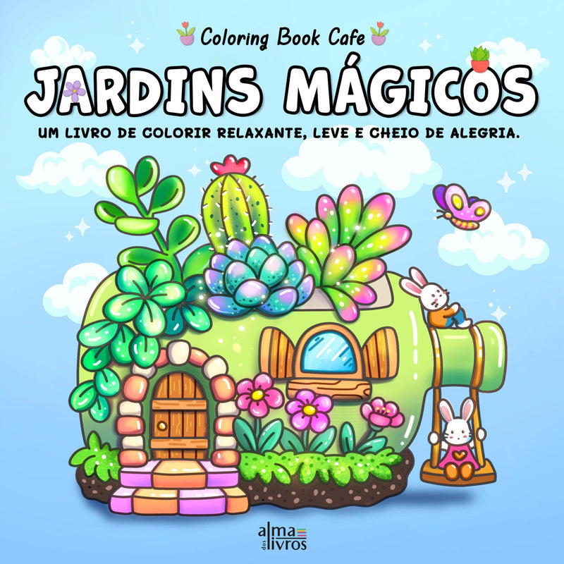 Jardins Mágicos de Coloring Book Cafe
