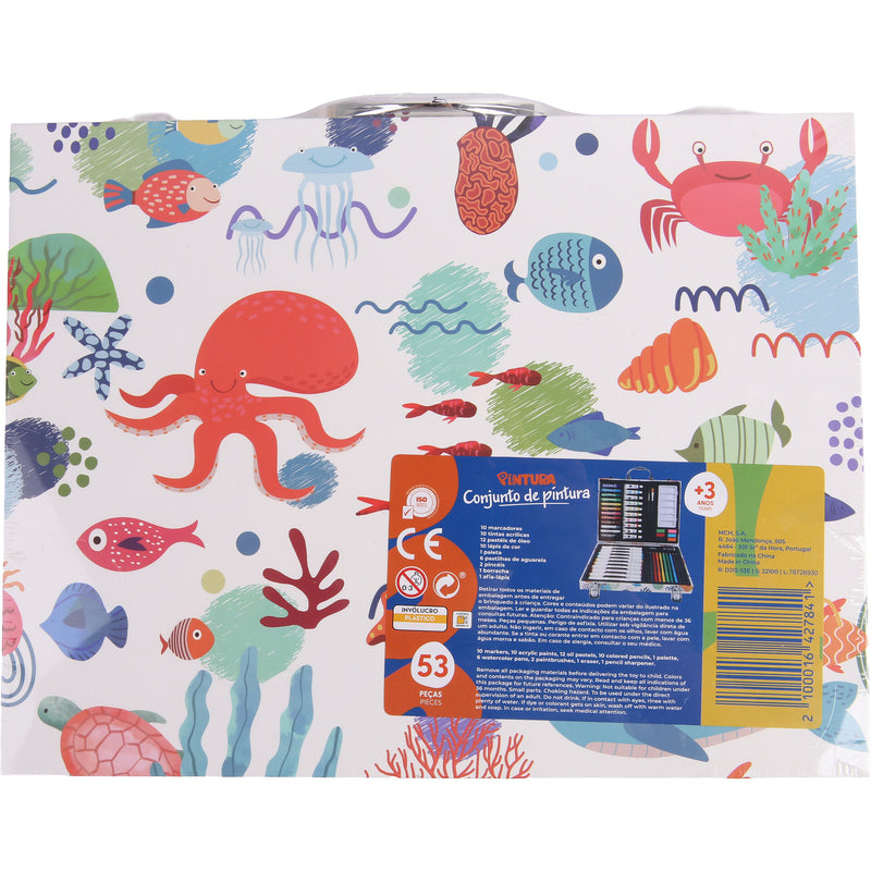 Mala De Pintura Com 53 Peças