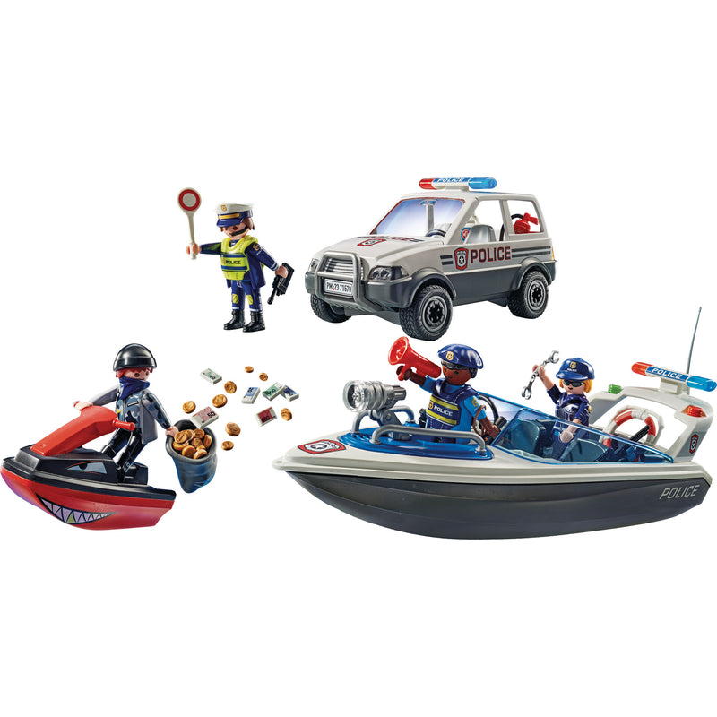 Perseguição Policial Na Água Playmobil