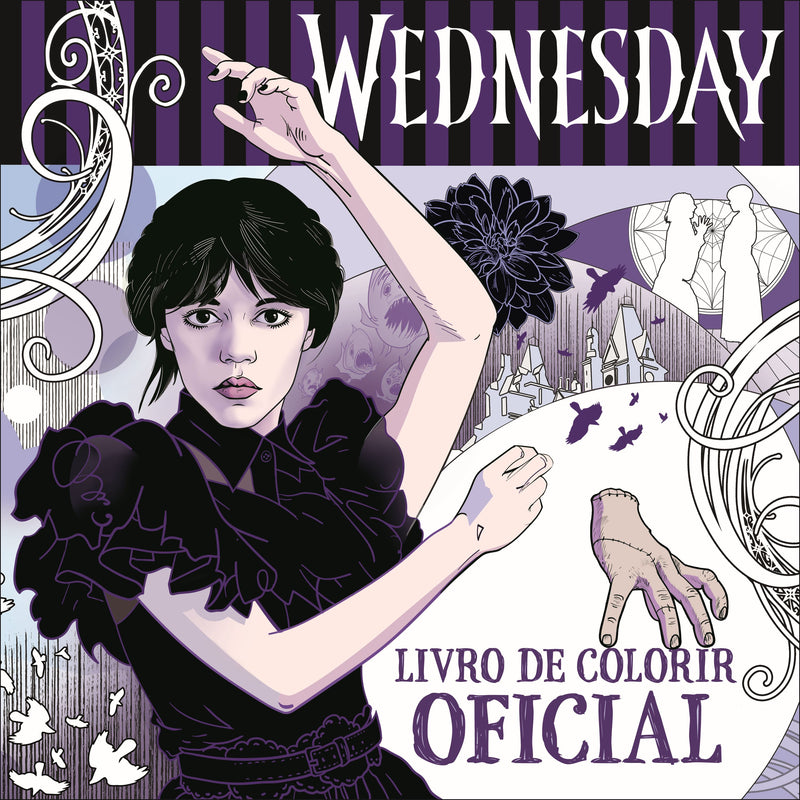 Wednesday Livro de Colorir Oficial de Mike Meskin