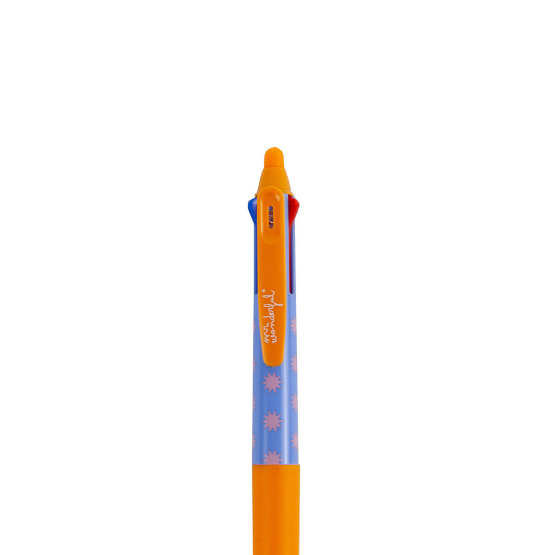 Caneta Apagável 3 Tintas - Azul