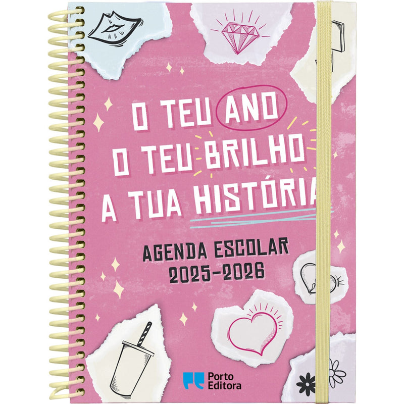 Agenda Escolar 2025-2026 - "O Teu Ano, o Teu Brilho, A Tua História"