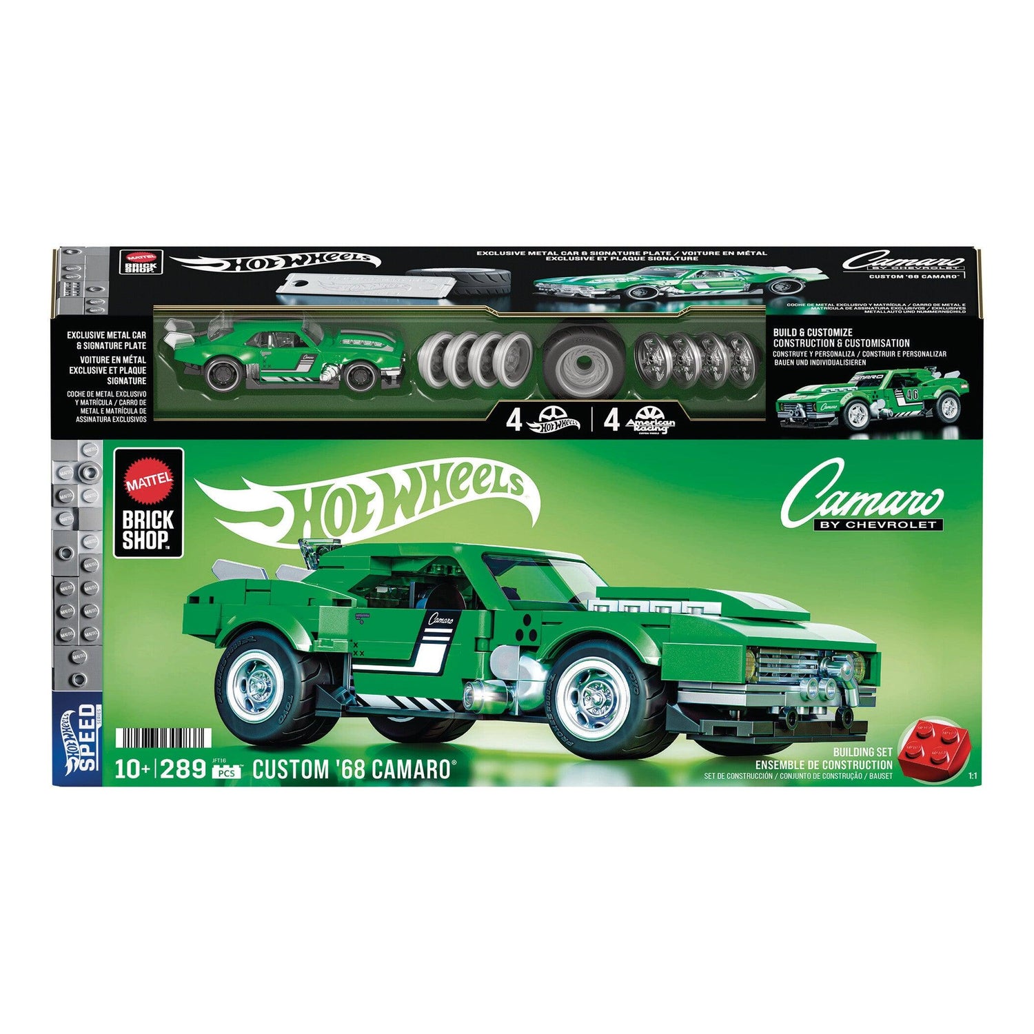 Hot Wheels - Kit de Construção '68 Camaro 289 Peças