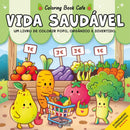 Vida Saudável de Coloring Book Cafe