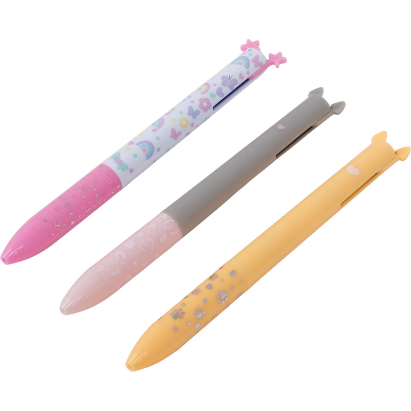 Esferográfica 2 Cores 3Unidades