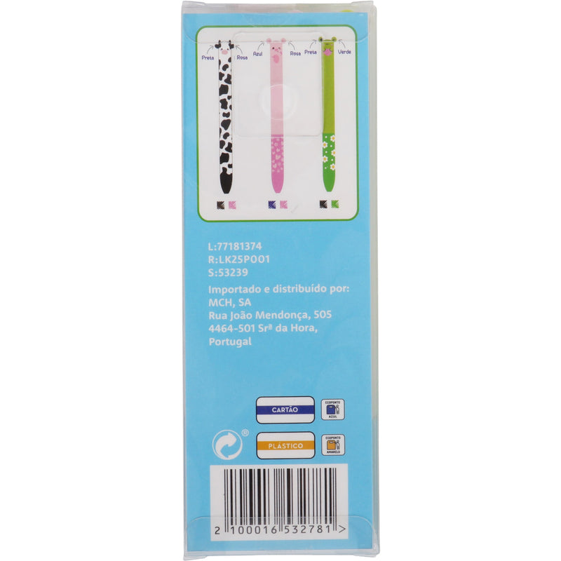 Esferográfica 2 Cores 3Unidades