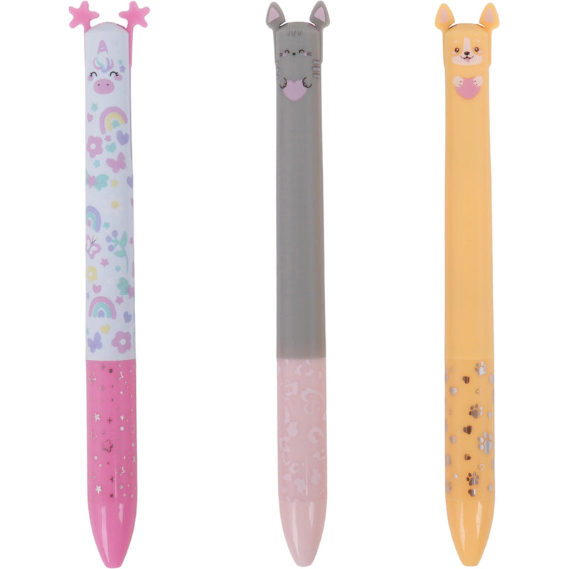 Esferográfica 2 Cores 3Unidades