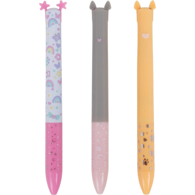 Esferográfica 2 Cores 3Unidades