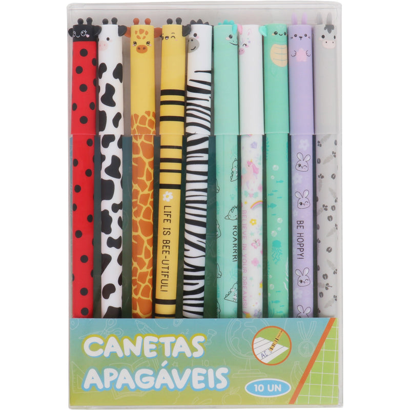 Esferográfica Tinta Apagável 10 Unidades