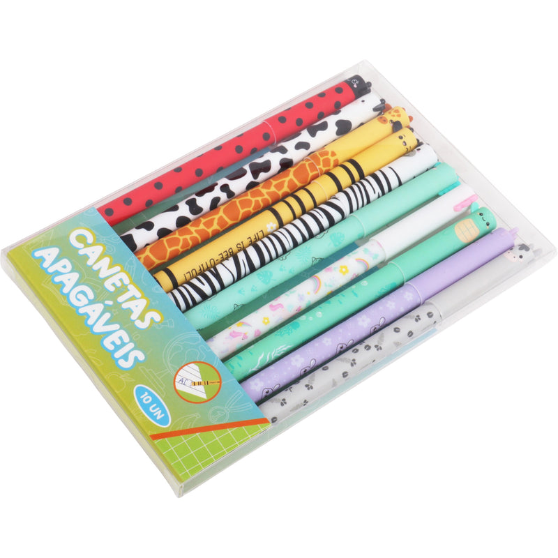 Esferográfica Tinta Apagável 10 Unidades