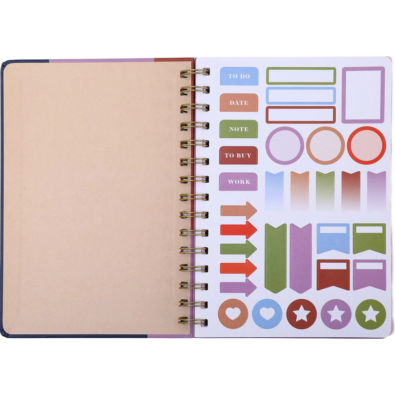 Caderno Esp Formato A5 C/Elast 60F P Mixed Canvas