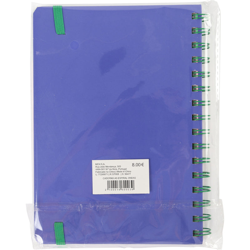 Caderno Formato A5 Espiral Ondas - Sweet Dream