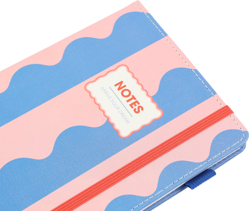 Caderno Formato A5 Com Ondas - Seashell