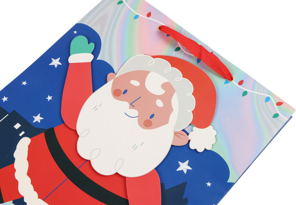 Saco Embrulho 25X30 - Pai Natal