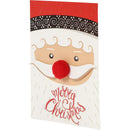 Postal Com Pompom - Pai Natal