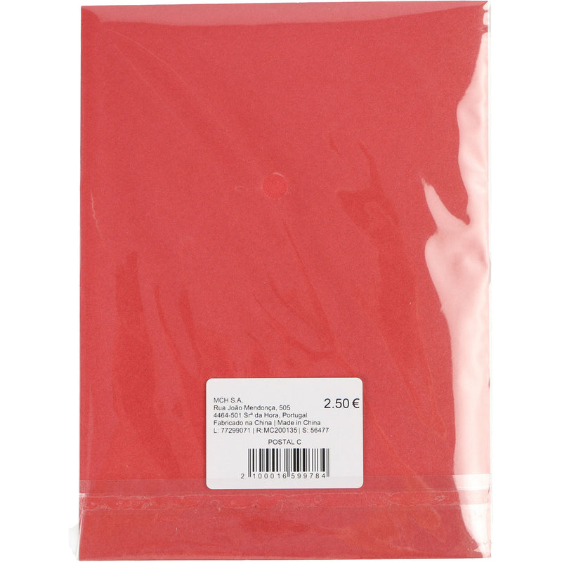 Postal Com Pompom - Pai Natal