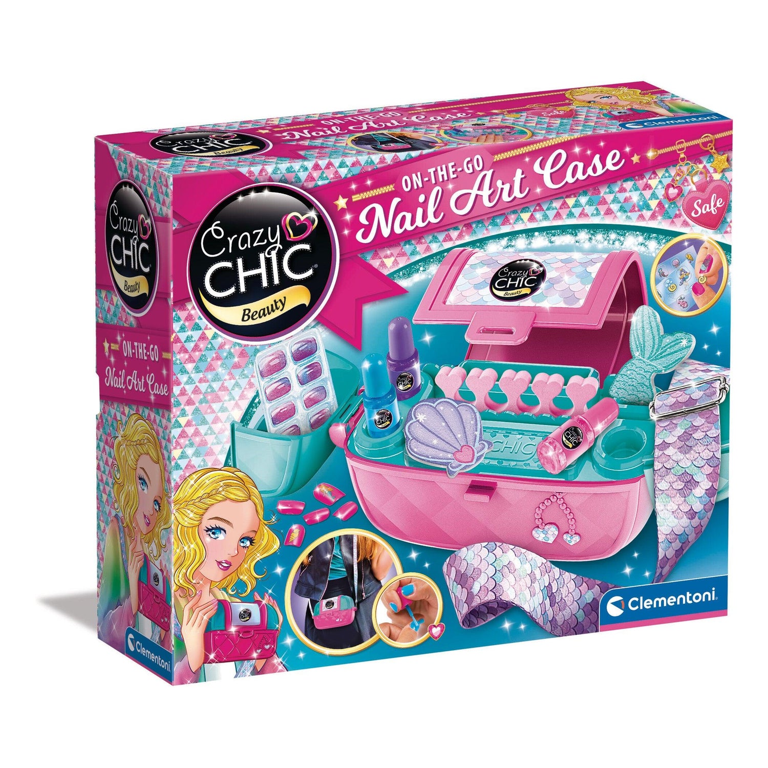 Clementoni - Kit para Unhas Crazy Chic