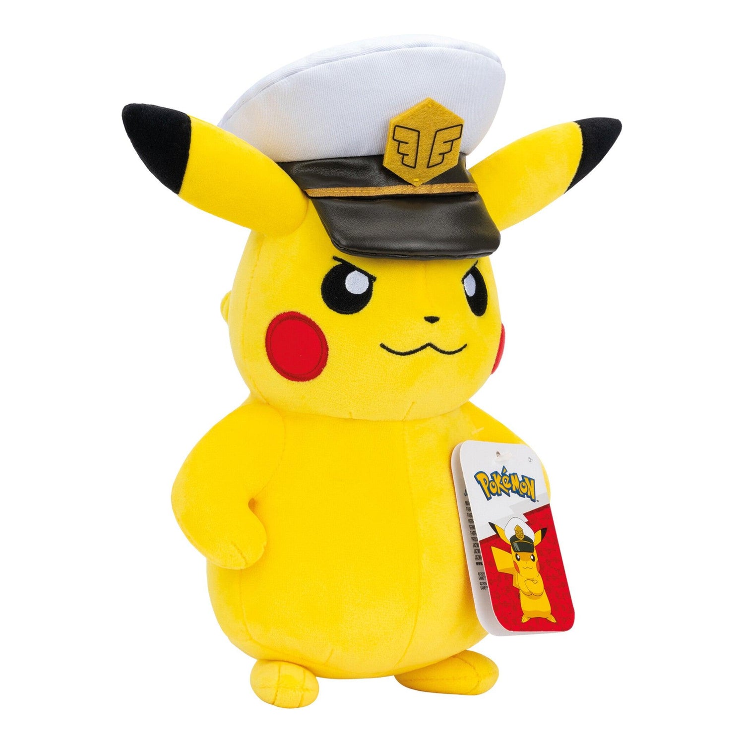 Pokémon - Peluche Capitão Pikachu 21cm