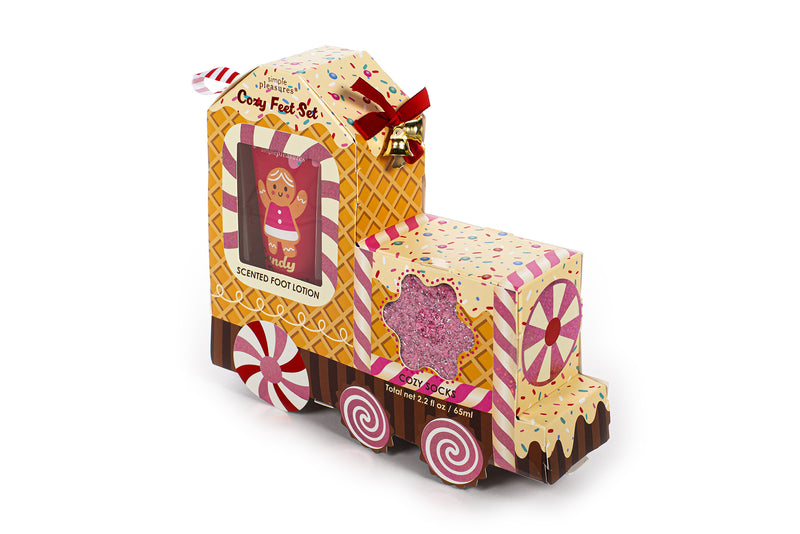 Conjunto Meias Quentes Rosa / Vermelho