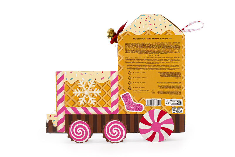 Conjunto Meias Quentes Rosa / Vermelho