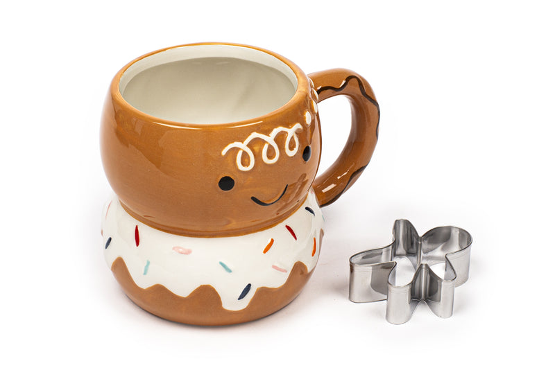 Caneca + Cortador Biscoitos Metal