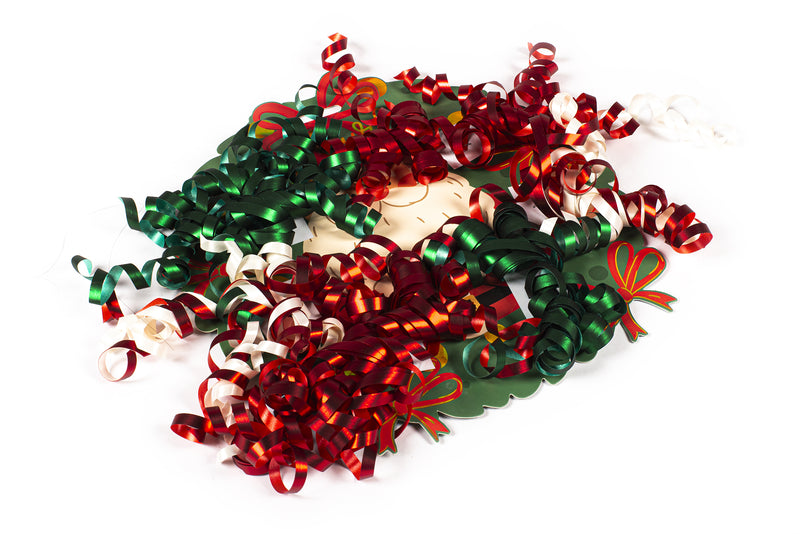 Fitas Em Cartão Com Brilho - Pai Natal