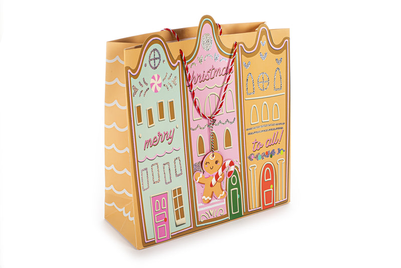 Saco Grande Presente Edifício Com Glitter