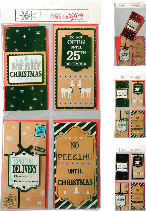 Conjunto Envelopes Natal Sortido Cores