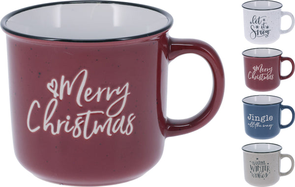 Caneca Grés 450Ml 4 Sortido