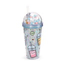 Copo E Palhinha Foodiemals Chá De Bolhas