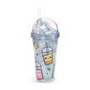 Copo E Palhinha Foodiemals Chá De Bolhas