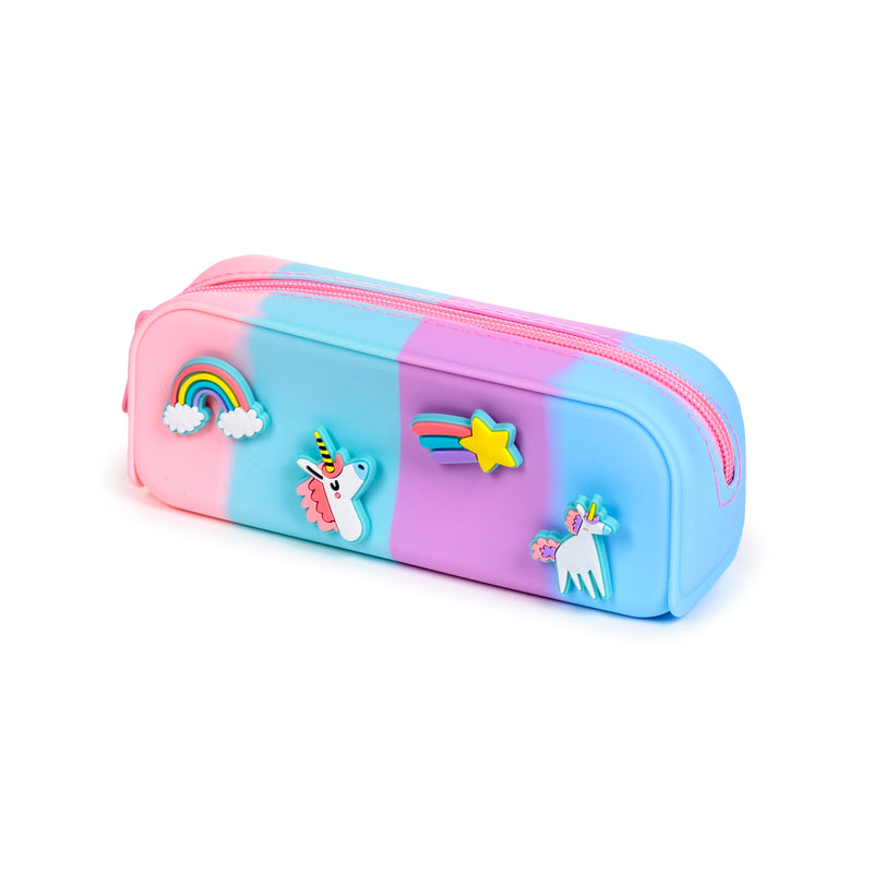 Estojo Silicone Charms Unicórnio Mágico