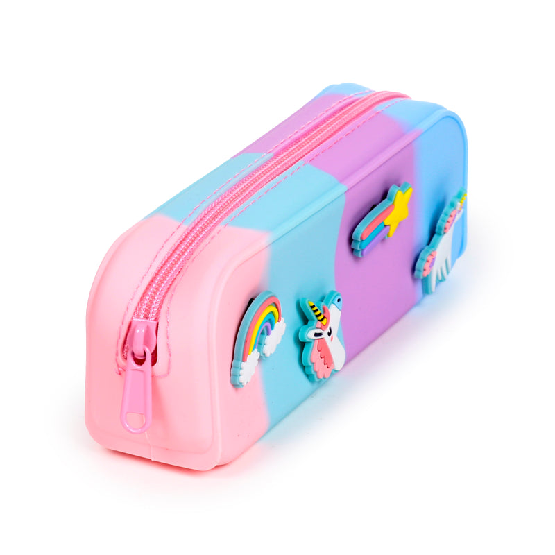 Estojo Silicone Charms Unicórnio Mágico