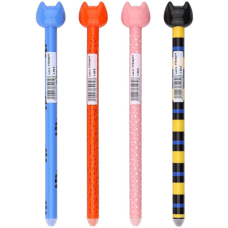 Esferográfica Apagável Azul Gato Puxa Lingua