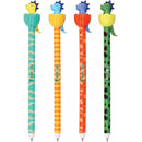 Esferográfica Apagável Azul Dinossauro Puxa Lingua