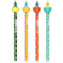 Esferográfica Apagável Azul Dinossauro Puxa Lingua