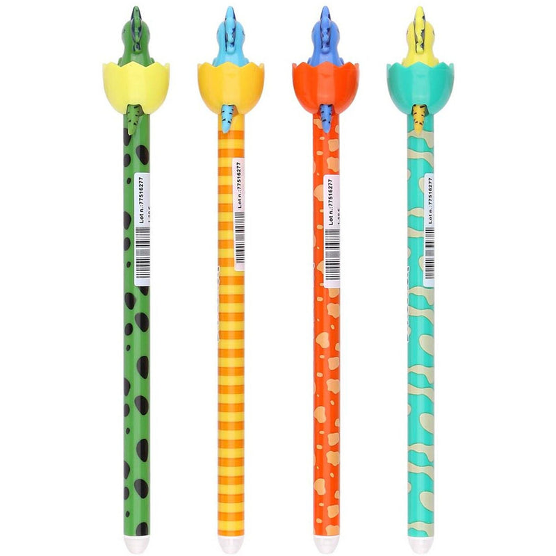 Esferográfica Apagável Azul Dinossauro Puxa Lingua