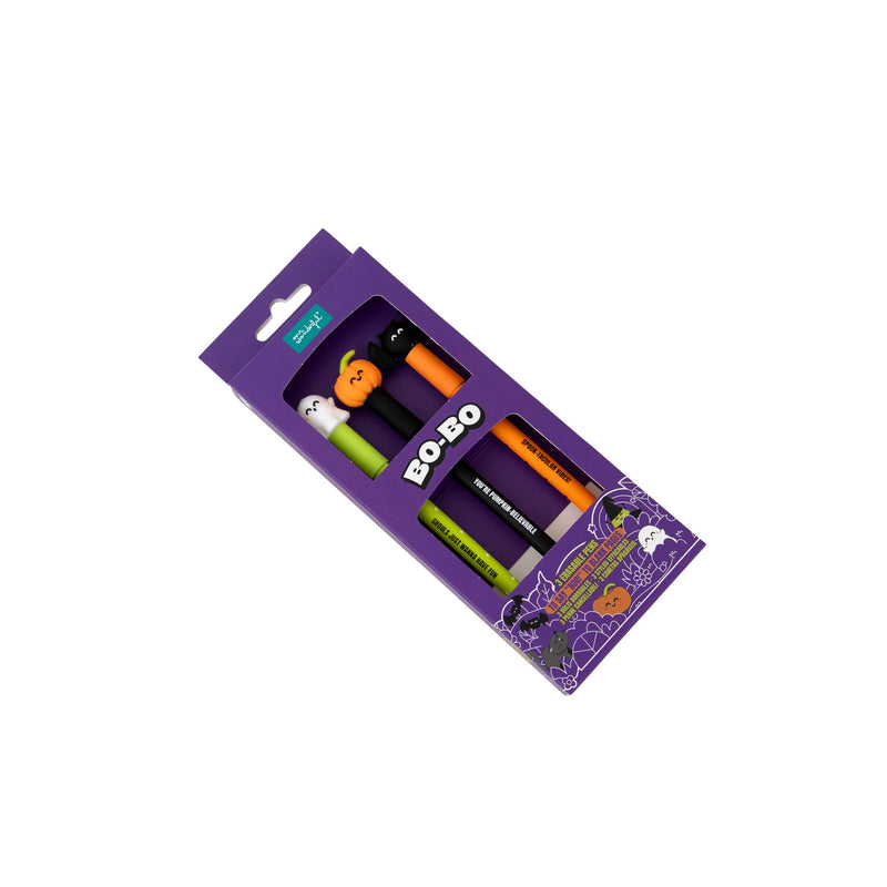 Conjunto 3 Canetas de Apagar BO-BO Halloween