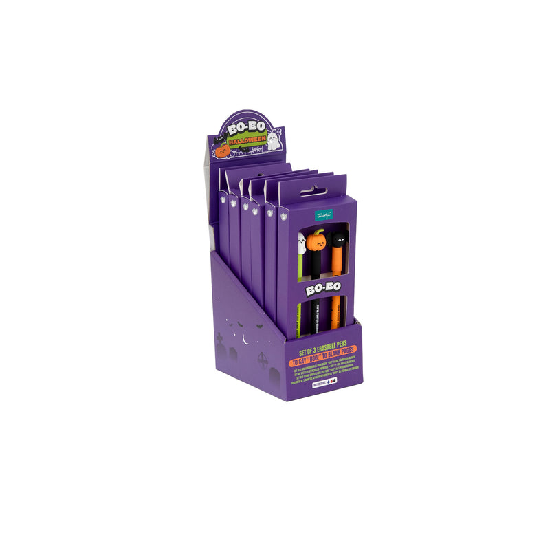 Conjunto 3 Canetas de Apagar BO-BO Halloween