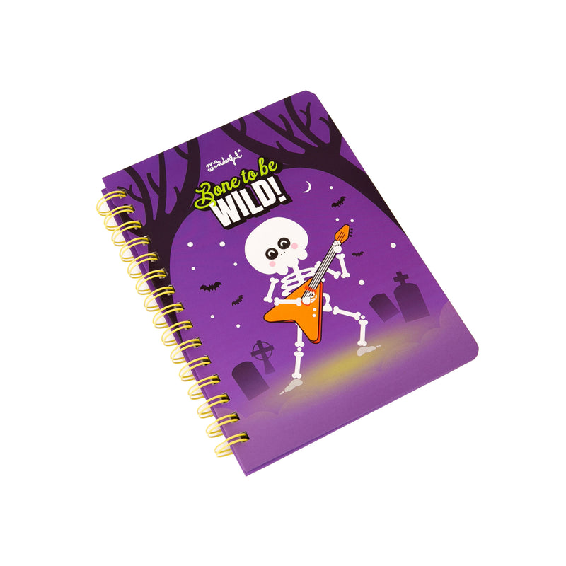 Caderno A5 Fluorescente Bone to Be Wild