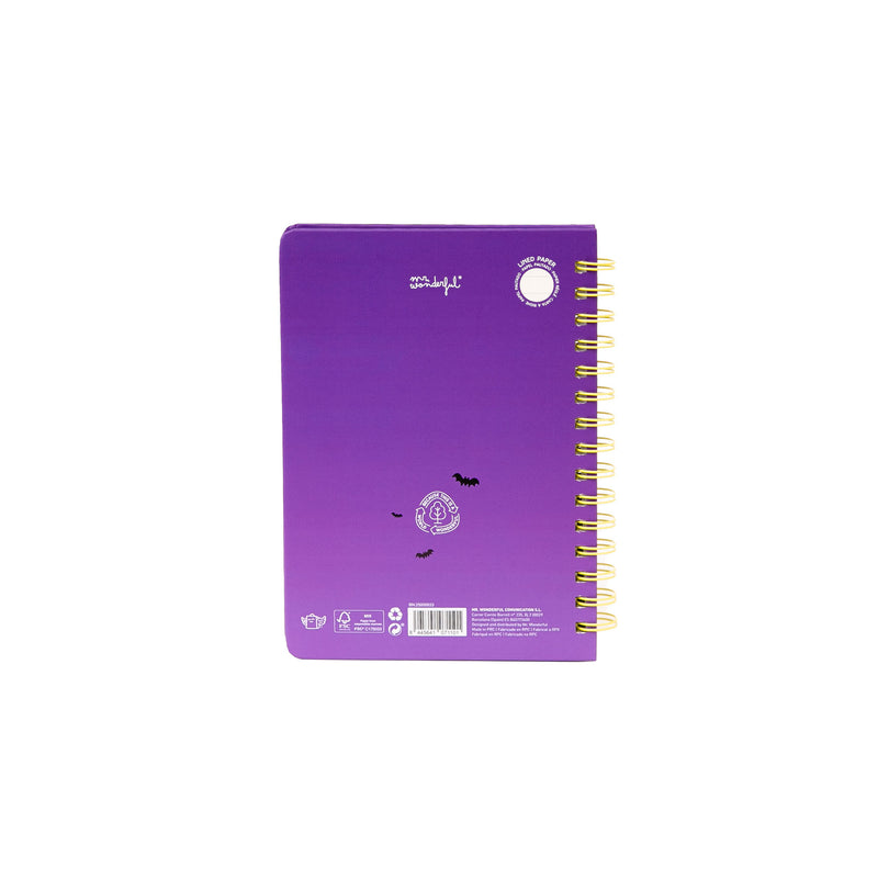 Caderno A5 Fluorescente Bone to Be Wild