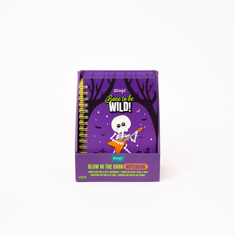 Caderno A5 Fluorescente Bone to Be Wild